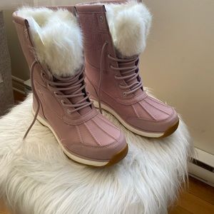 Ugg Adirondack III Fluff Boot- Waterproof DryTech Pink Crystal. Brand New.